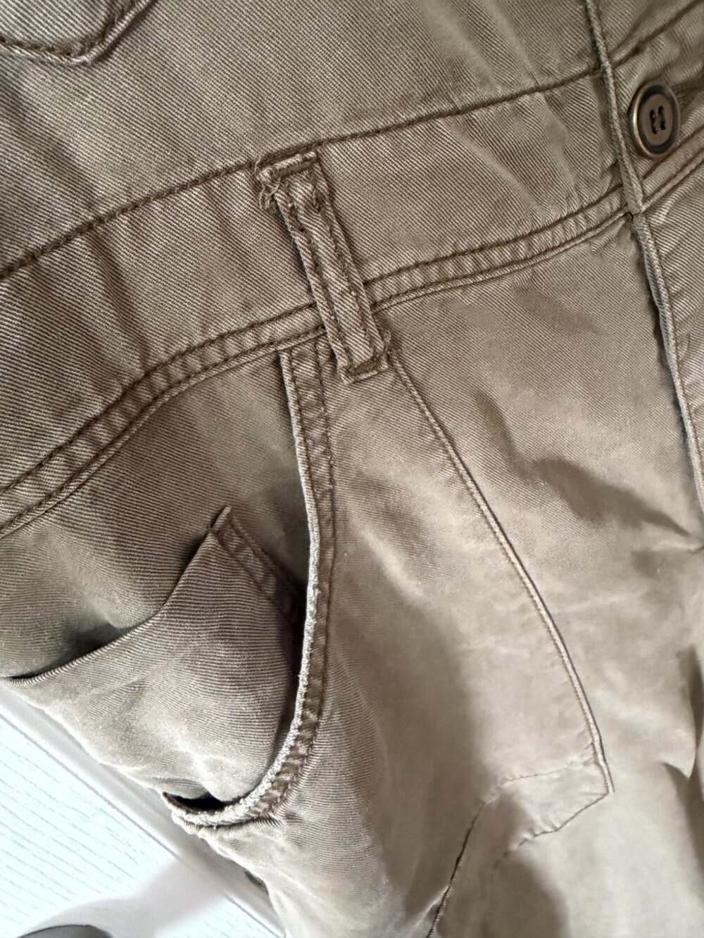 Anthropologie PIlcro Olive Green Painters Overalls Size 30 - Picture 10 of 15